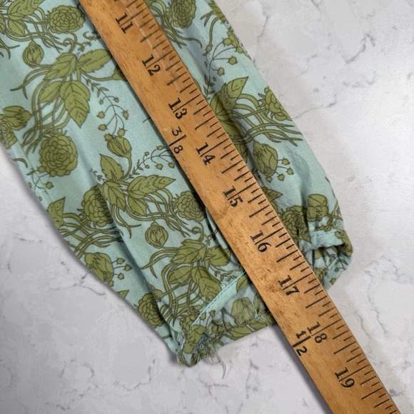 Matilda Jane Blouse Shirt Secret Fields Floral Mint & Olive Womens XS 3/4 Sleeve - Picture 14 of 14